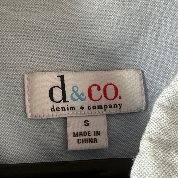 d. jeans Light Blue Casual Button Down Shirt - Picture 4 of 5